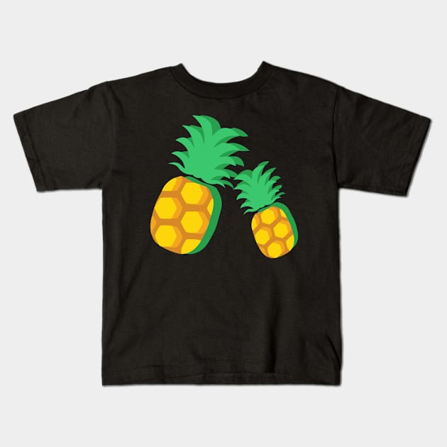 Ananas on the Summer Kids T-Shirt by LeCouleur